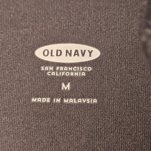 Old Navy Pullover Womens Medium Black Boho Paisley Print Half Zip Track Running - Picture 3 of 13